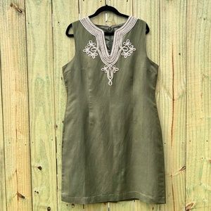 NWT!  APPRAISAL Sleeveless Olive Fully-lined Sheath, SZ 16